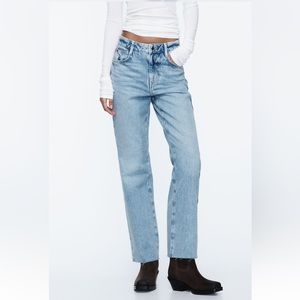 Zara High Rise Straight Leg Jeans Z1975
